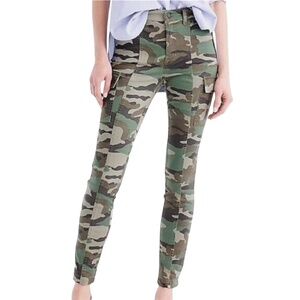 J.Crew Camo Cargo Pants High Rise Straight Leg Women’s 28